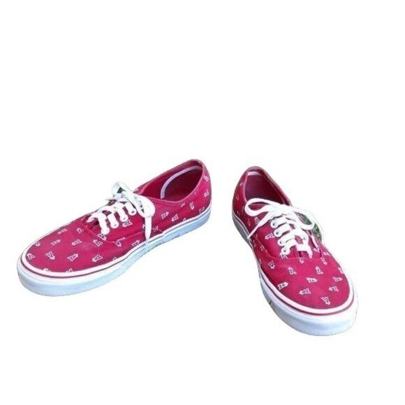 Vans MLB Los Angeles Angles Red A Halo Low Top Sneakers Mens Sz 10 Womens 11.5‎